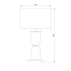 Настольная лампа Eurosvet Caprera 01153/1 никель 3