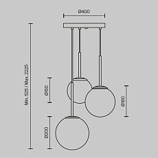 Подвесной светильник Maytoni Basic form MOD321PL-03W 1