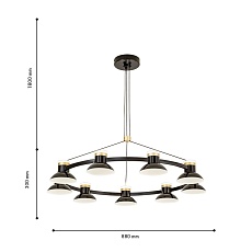 Подвесная светодиодная люстра Favourite Tatti 4516-9P 1