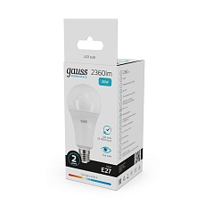 Лампа светодиодная Gauss E27 30W 4100K матовая 73229 3