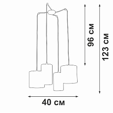 Подвесная люстра Vitaluce V3089-1/4S 2