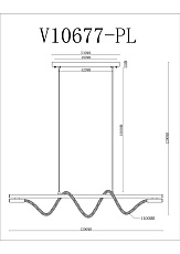 Подвесной светодиодный светильник Moderli True V10677-PL 1