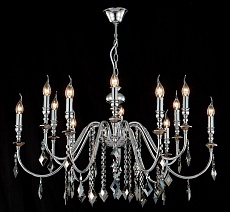 Подвесная люстра Crystal Lux MERCEDES SP6+6 CHROME/SMOKE 3