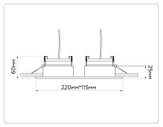 Встраиваемый светильник Ambrella light TECHNO SPOT TN52343 4