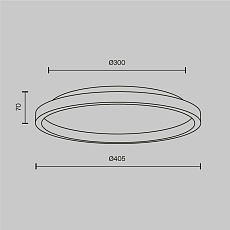 Потолочный светодиодный светильник Maytoni Orign MOD311CL-L27B3K 4