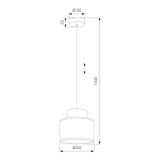 Подвесной светильник TK Lighting 3255 Duo 1