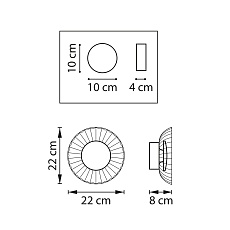 Бра Lightstar Celesta 809015 5