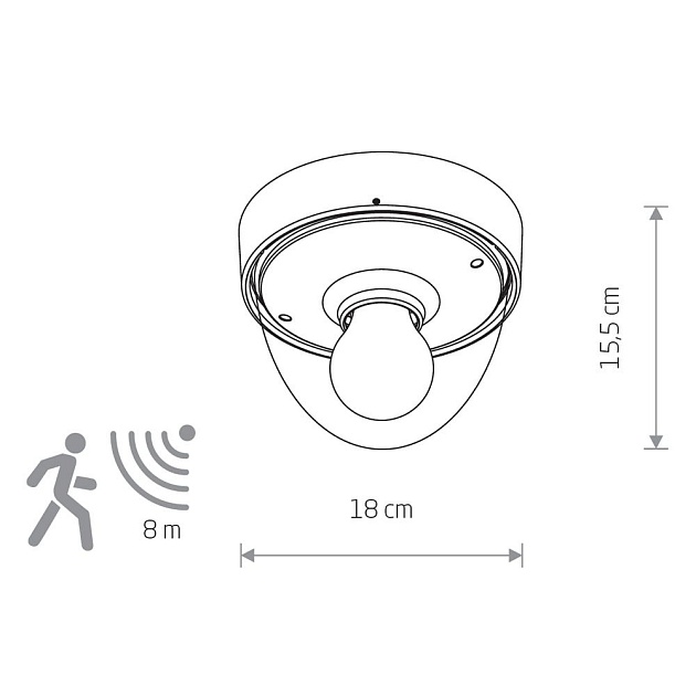 Уличный светильник Nowodvorski Nook Sensor 7971 изображение 2 Уличный светильник Nowodvorski Nook Sensor 7971 Фото № 2