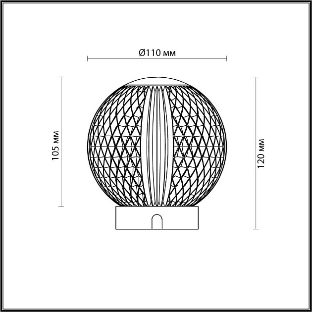 Настольная лампа Odeon Light CRYSTAL 5008/2TL изображение 3 Настольная лампа Odeon Light CRYSTAL 5008/2TL Фото № 3
