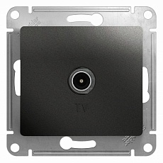 ТВ-розетка Systeme Electric Glossa антрацит GSL000793