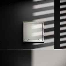 Розетка встраиваемая Voltum S70 с заземлением, защитными шторками и крышкой 16А, (шелк) VLS040304 2