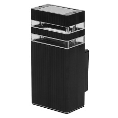 Светильник садово-парковый Feron.ONE DH0806-P, на стену вверх,  GU10 220-240V, черный пластик 51538