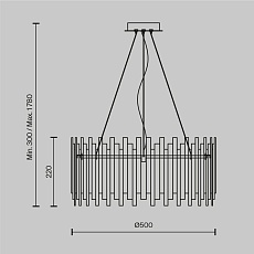Подвесная люстра Maytoni Coliseo MOD136PL-06BS 1