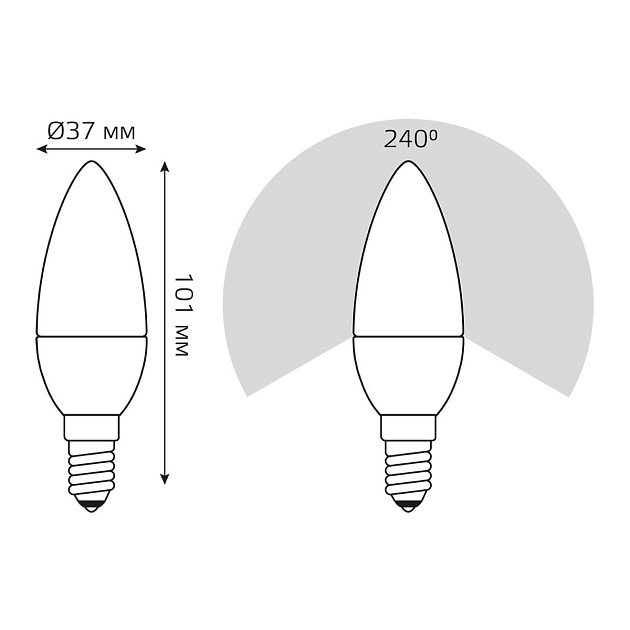 Лампа светодиодная Gauss E14 6W 4100K матовая 33126 изображение 6 Лампа светодиодная Gauss E14 6W 4100K матовая 33126 Фото № 6