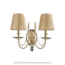 Бра Crystal Lux Victoria AP2 Gold/Amber 3