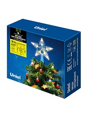 Украшение светодиодное Uniel Звезда-2 теплый белый ULD-H1515-010/STB/2AA Warm White Star-2 UL-00005761 3