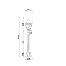 Уличный светильник Maytoni Novara O026FL-01B 2