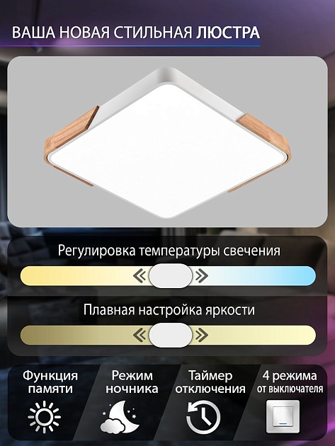 Потолочный светодиодный светильник Natali Kovaltseva LED LAMPS 81411 изображение 2 Потолочный светодиодный светильник Natali Kovaltseva LED LAMPS 81411 Фото № 2