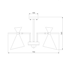 Потолочная люстра Eurosvet Apart 70114/5 белый Smart 1