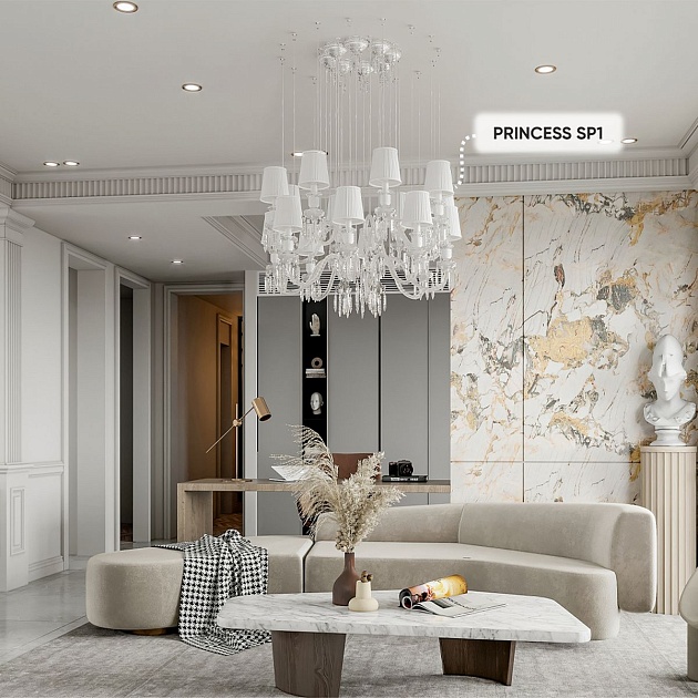 Подвесной светильник Crystal Lux Princess SP1 изображение 6 Подвесной светильник Crystal Lux Princess SP1 Фото № 6