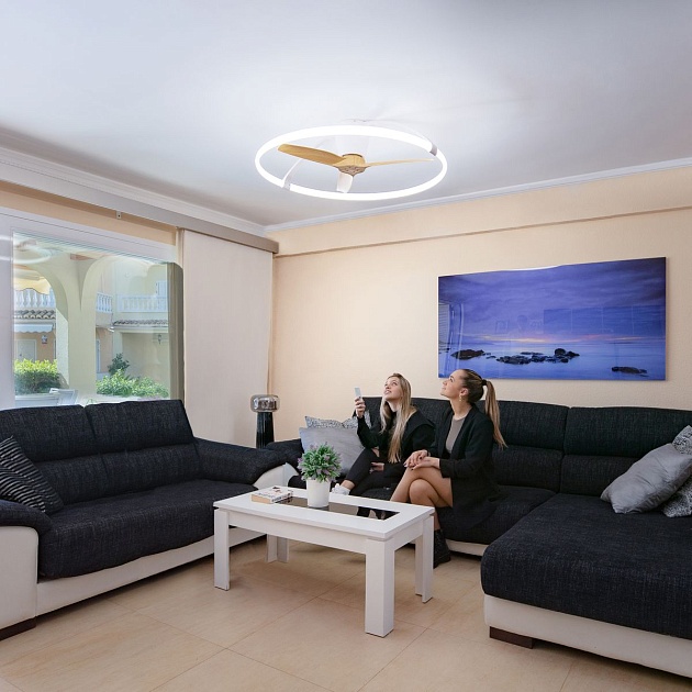 Потолочная светодиодная люстра-вентилятор Mantra Nepal 7532 Фото № 9