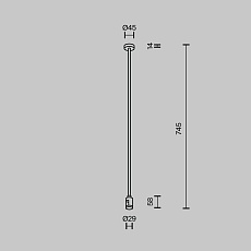 Крепление потолочное с вводом питания Maytoni Flarity TRA159C-B1-B 1