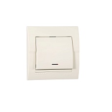 Выключатель с подсветкой Lezard Deriy кремовый 702-0303-111