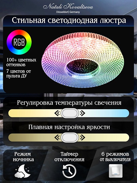 Потолочный светодиодный светильник Natali Kovaltseva Led Lamps 81084 изображение 2 Потолочный светодиодный светильник Natali Kovaltseva Led Lamps 81084 Фото № 2