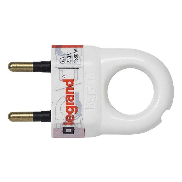 Вилка 2К Legrand Helium 050162 изображение 1 Вилка 2К Legrand Helium 050162 Фото № 1